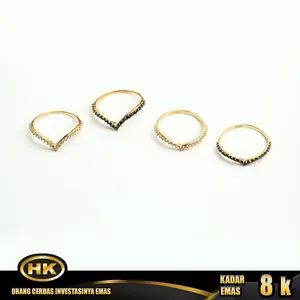 HK Mustika Gold - Cincin Emas 8K - Type 533