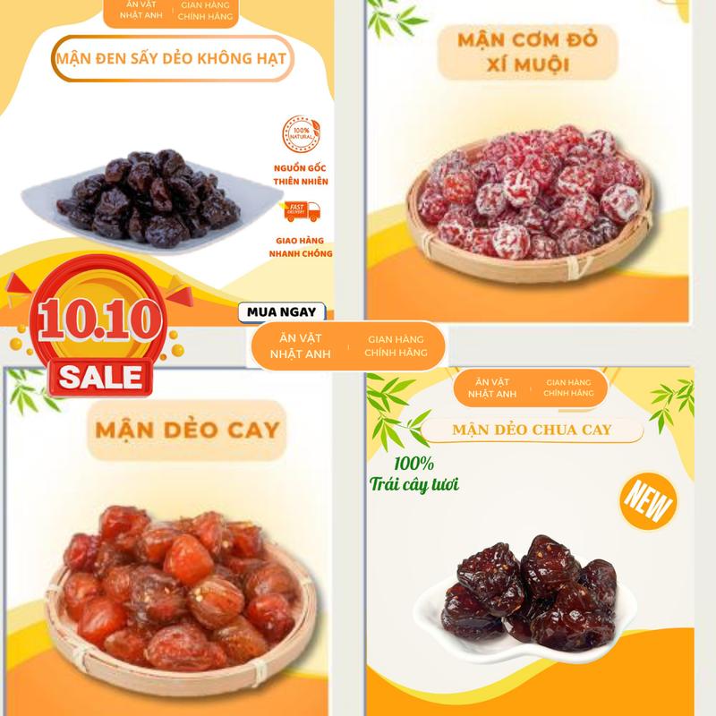 Ô Mai Mận ( Chua Ngọt, Xí Muội, Dẻo Cay ,Trộn Gừng) - Mận Dẻo Ngon - Không Chất Bảo Quản - Đồ Ăn Vặt Healthy - Mận Gừng Thơm - Món Ngon Giới Trẻ - Ăn Vặt Lành Mạnh - Mận Xào Chua Ngọt - Đồ Ăn Vặt Độc Lạ - Ô Mai Nhật Anh