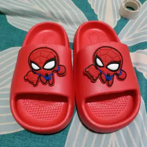 Sendal Selop Slipper Anak Laki-Laki Spiderman  Lucu Anti Licin Non Slip Sandal Main