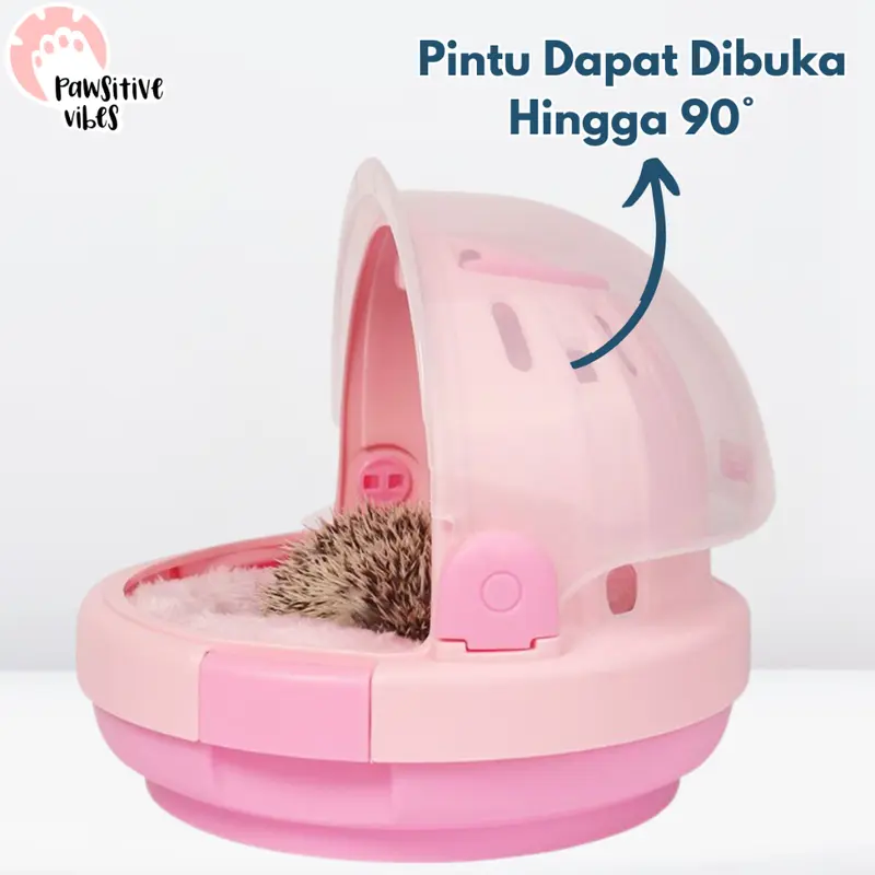 Cargo Hamster UFO Mini - Hamster Cage - Kandang Travel Hamster Sugar Glider Landak - Pet Outdoor Cage - Rumah Hamster Lucu Plus Botol Minum - Kandang Hamster Ufo Astronot - Astronaut Stye Hamster Cage - Rumah Sugar Glider - Kandang Travel Hamster 5