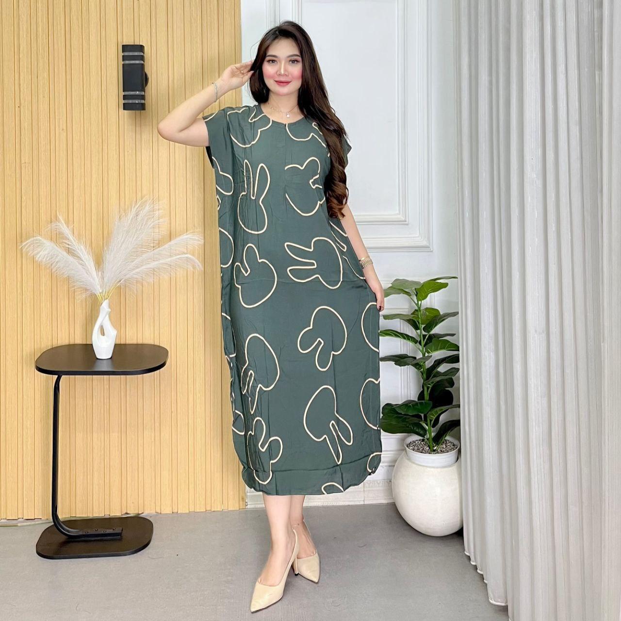 Daster Lowo Bunny Jumbo Bahan Rayon Adem Busui LD 130 cm -MALIKAA FASHION Daster Lowo Bunny Jumbo Bahan Rayon Adem Busui LD 130 cm -MALIKAA FASHION