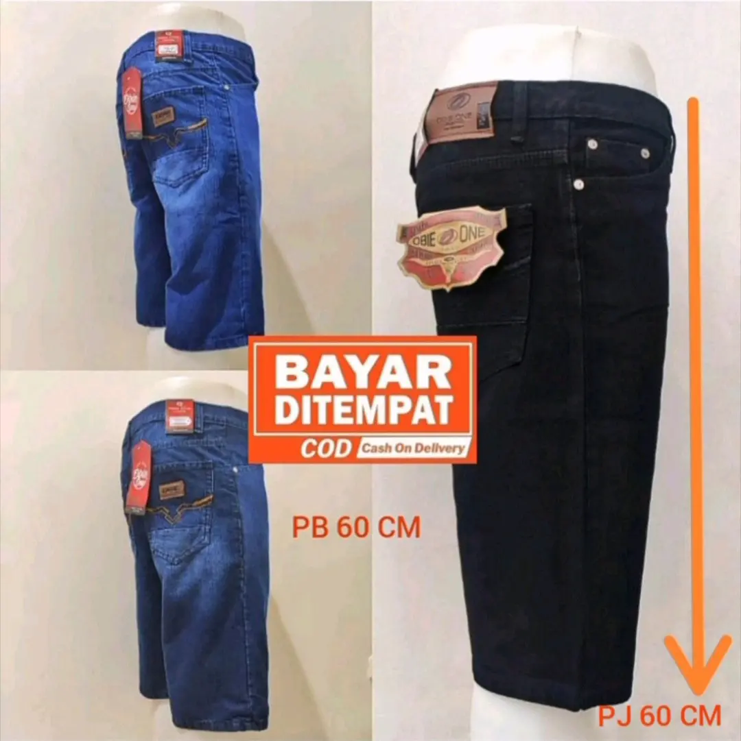 CELANA JEANS PENDEK PRIA /CELANA PENDEK . CELAN PENDEK LEVIS STANDAR REGULER PRIA / SIZE 27 SAMPAI 38 Polos