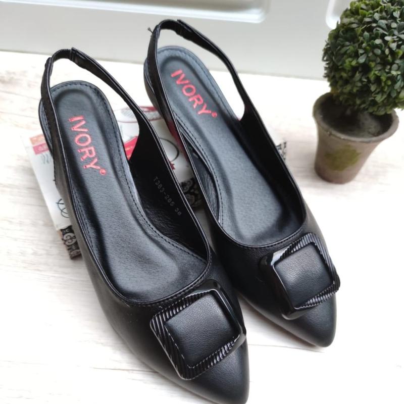 IVORY Sepatu Flat Wanita Terbaru Tali Belakang TS383-285 3