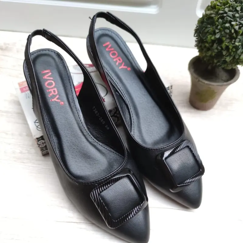 IVORY Sepatu Flat Wanita Terbaru Tali Belakang TS383-285 3