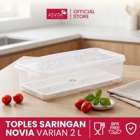 Gambar ASVITA Toples Dan Saringan Novia 2L, 3L, 4L Plastik Sealware Penyimpanan Makanan Food Grade NSS - 2 Liter, Bubble Wrap dari ASVITA Plastic Indonesia Kota Tangerang 2 Tokopedia