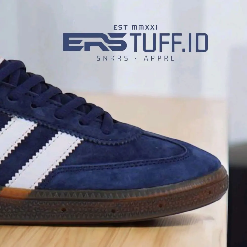 Sepatu Sneakers Kasual Pria Wanita Navy White | Good Material High Quality