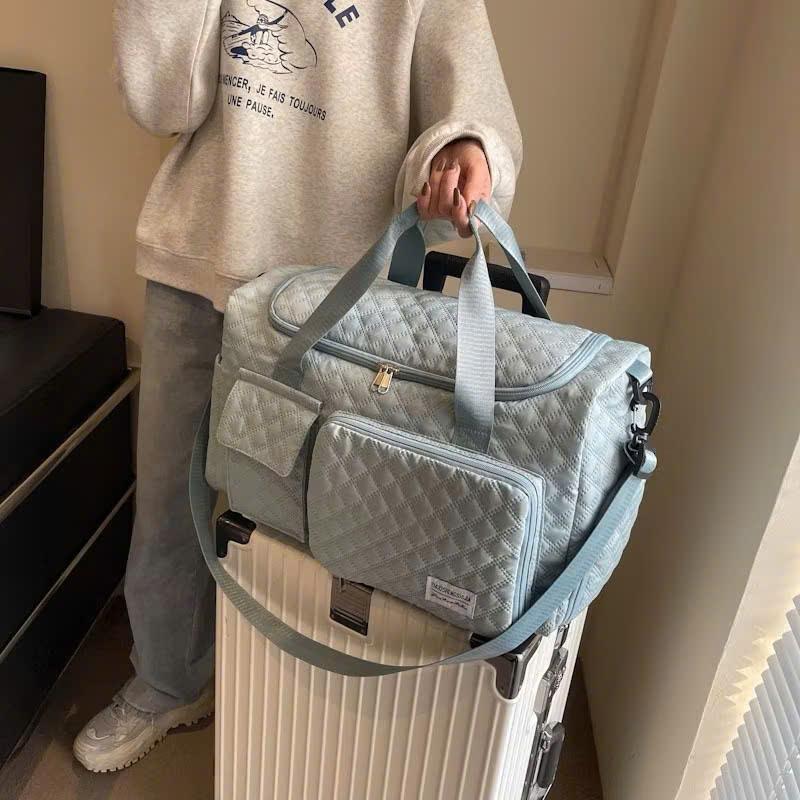 Túi Du Lịch Xách Tay Dựng Quần Áo Chống Nước Cỡ Lớn Túi Xách Đựng Đồ Đa Năng Có Quai Cài Vali và Ngăn Đựng Giày Du Lịch 002