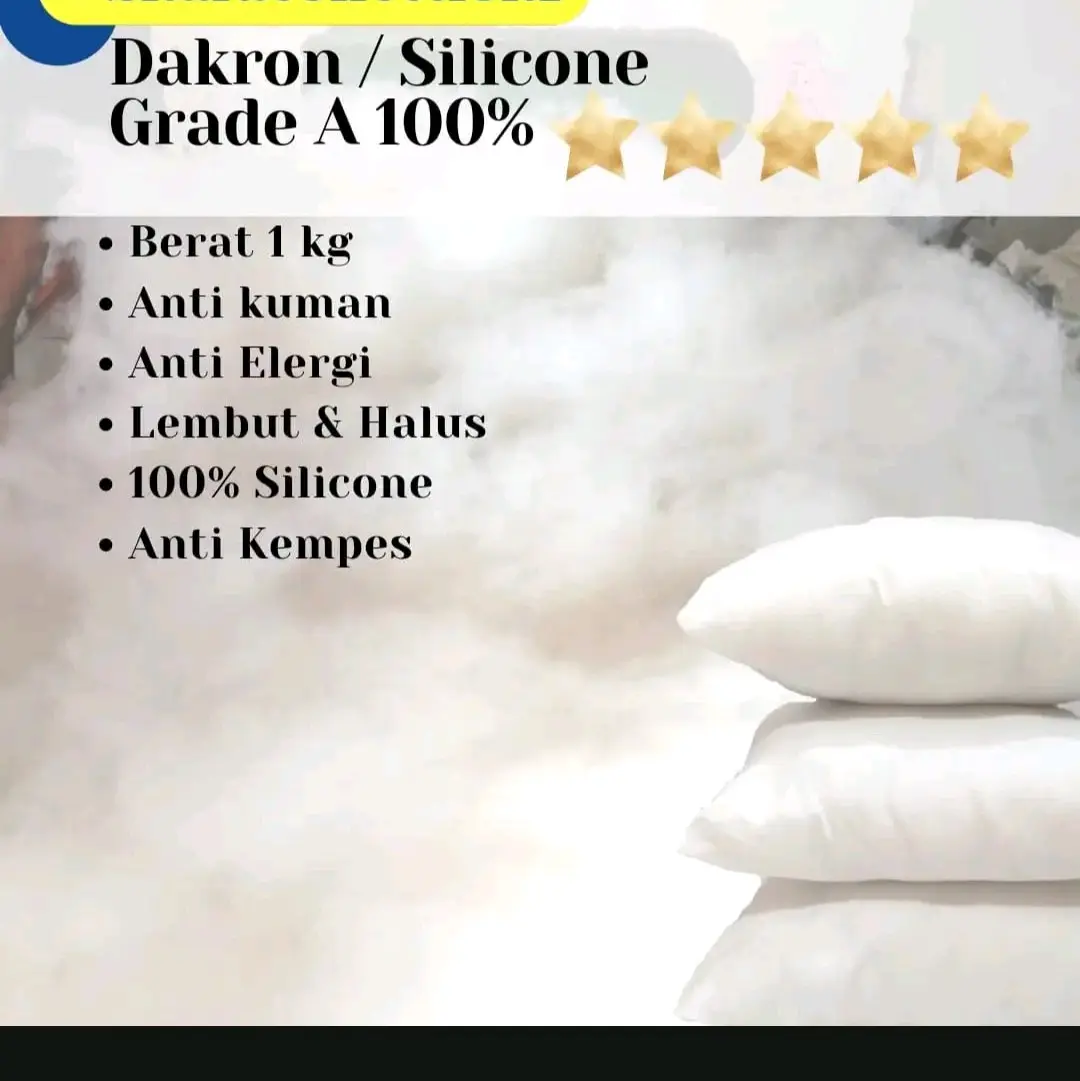 Dakron/isian boneka/isian bantal/harga untuk per 1 bungkus kantong plastik seperti di gambar slide ke 2