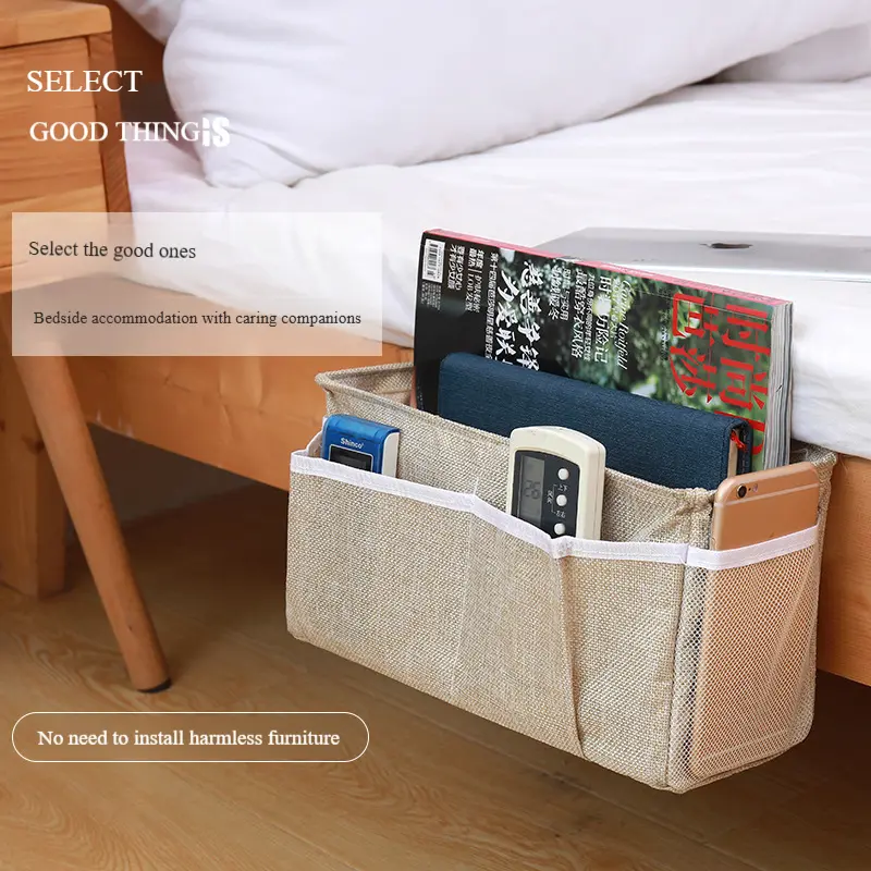 Creative dormitory artifact, multi-purpose bedside, car cotton and linen storage, hanging bags, desks, sundries, storage bags, storage baskets