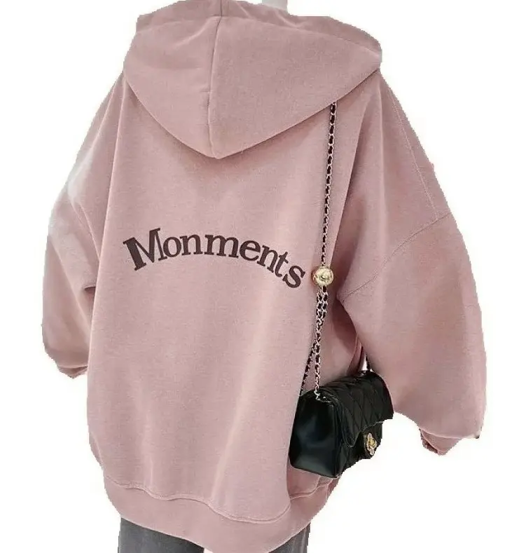 SWEATER ZIPPER HOODIE MONMENT SABLON BELAKANG - MONTMENTS SWEATSHIRT RESLETING - JUMPER UNISEX - BAHAN FLEECE SIZE READY S-3XL