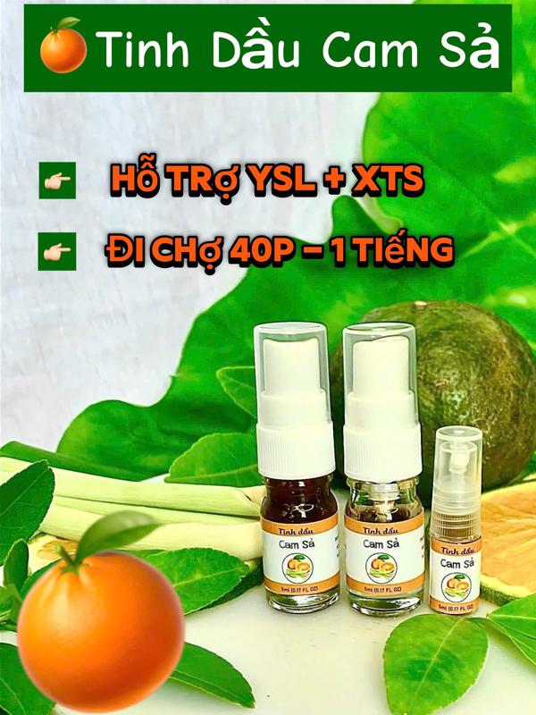  Tinh Dầu Cam Sả  - 100% Thành Phần Tự Nhiên 