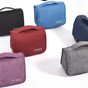 Suka Grosir - Tas Toilet Anti Air / Toiletries Waterproof Bag  / Tas Peralatan Mandi / Tas Make Up Premium waterproof nylon (ta ritsleting multifungsi