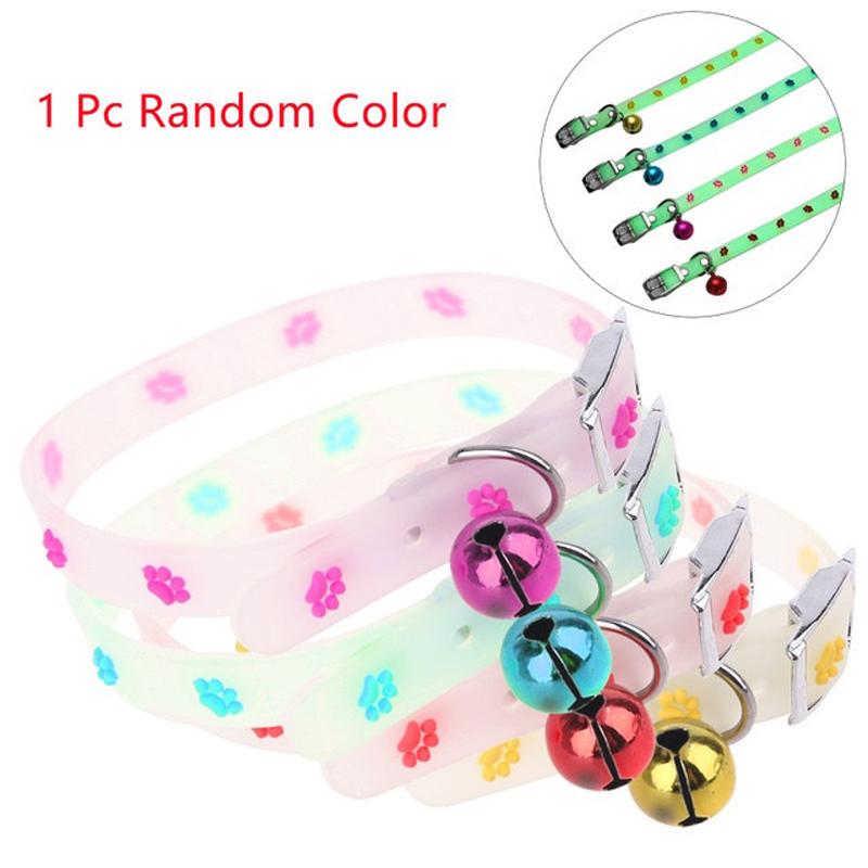 Product Introduction of Pet Glowing puppy Collars with Bells Glow at Night Dogs Cats Necklace Light Luminous Neck Ring Accessories 51