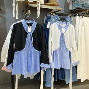 ADILLA ID DERIA SHIRT KEMEJA STRIPE VEST