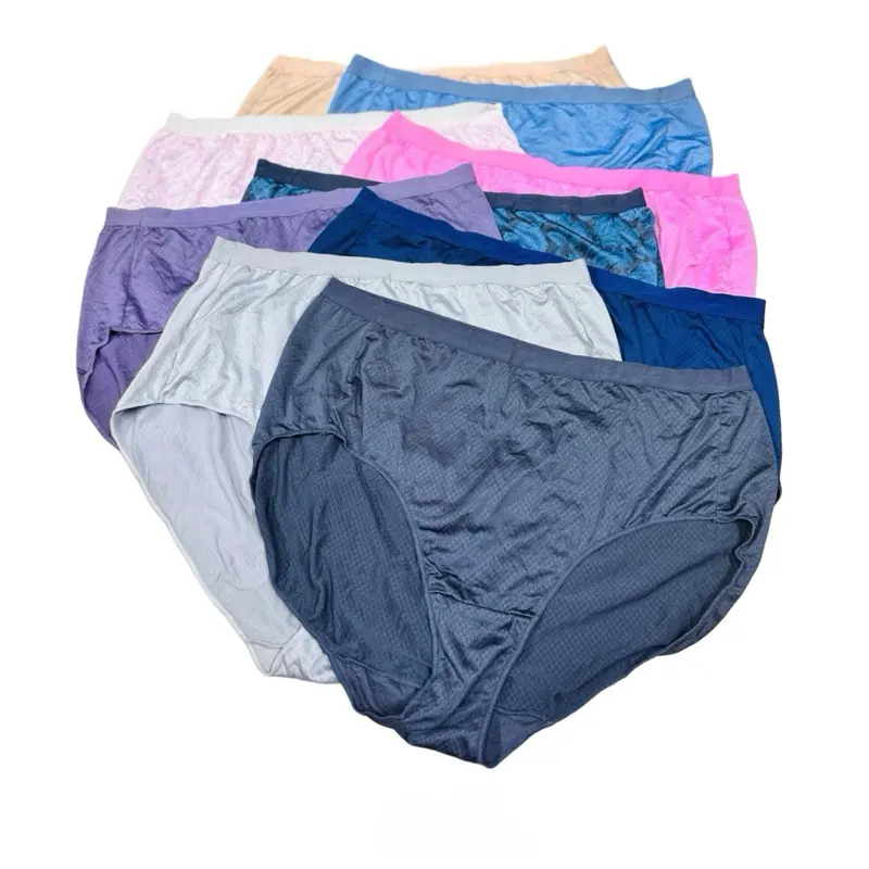 Quần lót cotton cạp cao xuất dư sịn 60-130kg mặc đẹp chất sịn Kem Nhung Nữ Women Tim 2