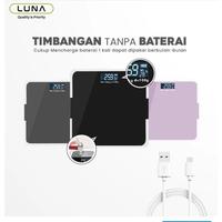 Gambar Luna Life Timbangan Badan Digital TD-01 28x28 cm dengan USB Charging Anti Pecah Garansi 3 Tahun Baterai 3-6 Bulan - Silver dari CALFI STORE Kota Makassar 5 Tokopedia