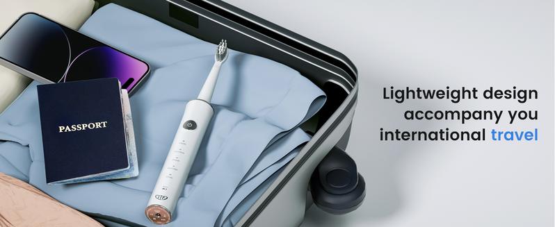 Product Introduction of JTF Sonic Electric Toothbrush for Adults - Rechargeable Electric Toothbrushes with 6 Brush Heads, 3 Hours Charge for 120 Days braces  electric 3