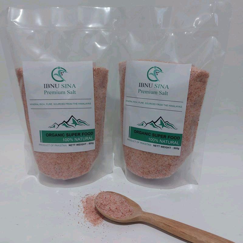 (Asli)Garam Himalaya Ibnu Sina 1 kg Original Himalayan Pink Salt Pure Super Fine Natural Organic Premium Himalayan Salt 1kg 1