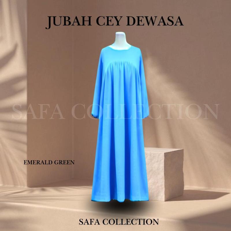 Product Introduction of Baju Jubbah Wanita Cey Dawasa Ironless Warna Merah Jambu Kusam [READY STOCK] - Clothing 26