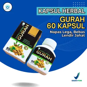 Kapsul Herbal Gurah Pernapasan BPOM 60 Kapsul - Napas Lega