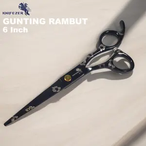 PROMO KNIFEZER YINGHUA Gunting Rambut Lurus Buffing Stainless Steel 4Cr13 - CL-6