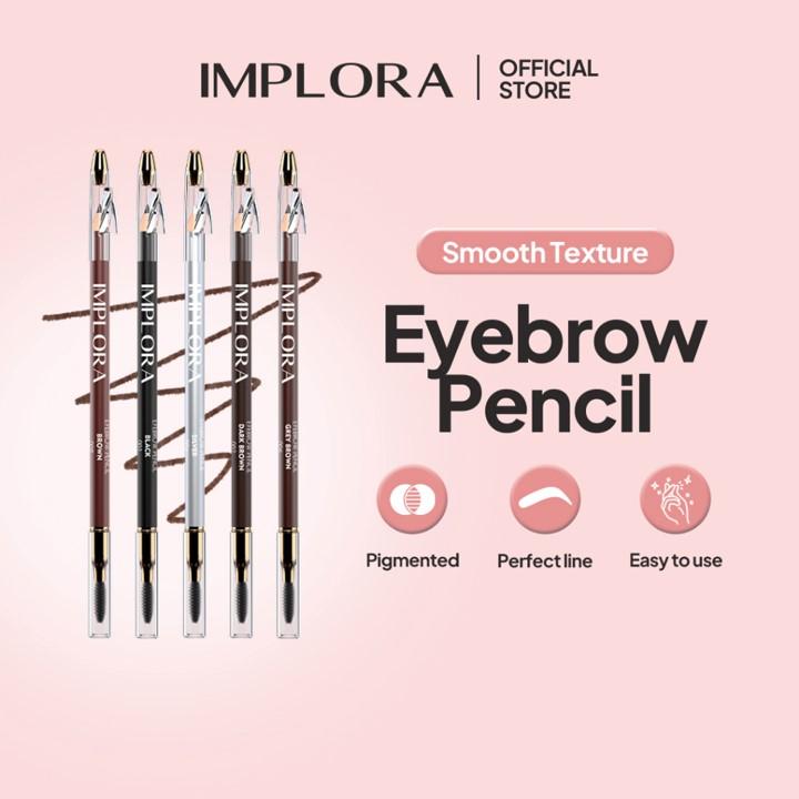 Implora Eye Brow - Pensil Alis Dilengkapi dengan rautan dan kuas yang lembut 2
