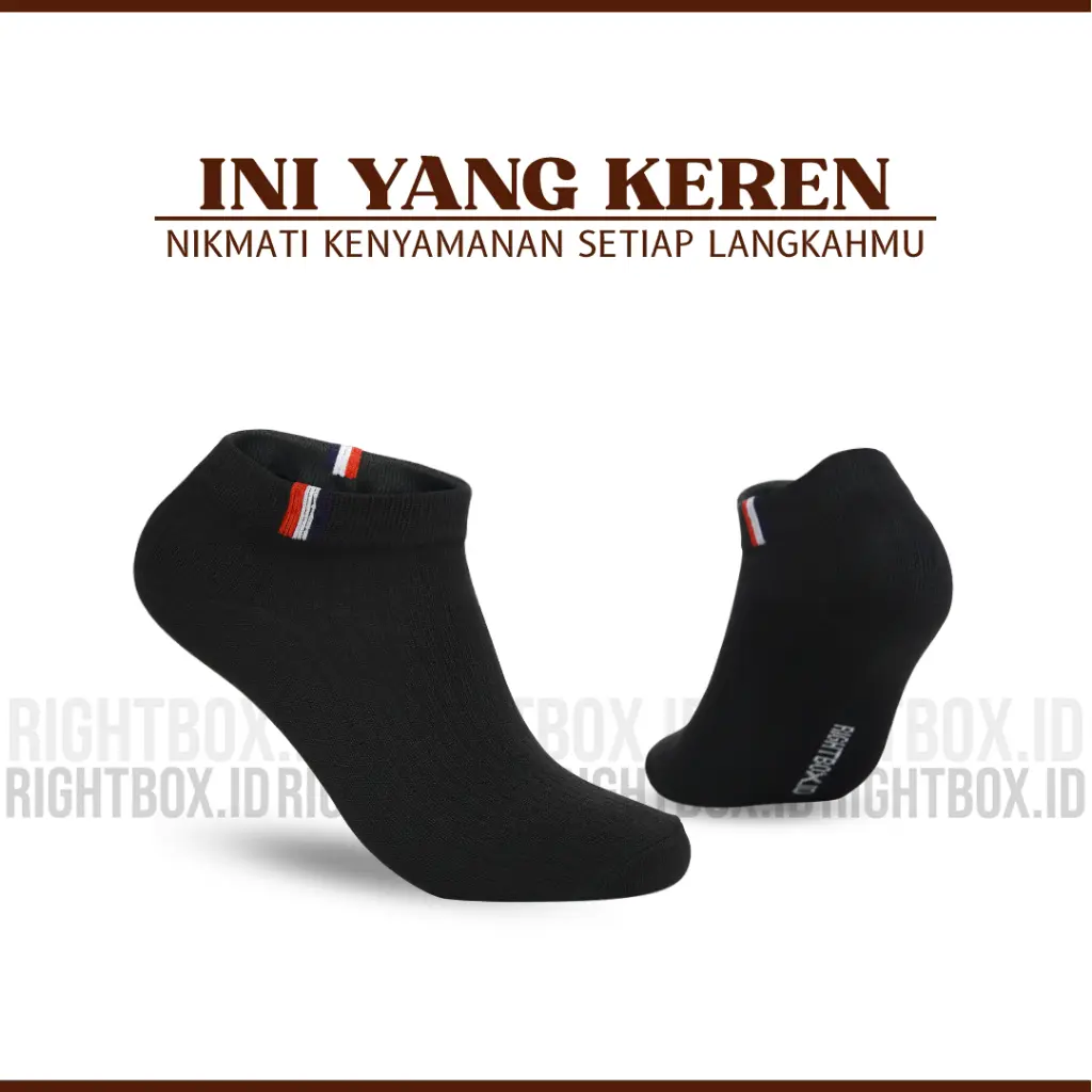 Rightbox ID  Kaos Kaki Motif Prancis  Pendek Semata Kaki  One Size Dewasa