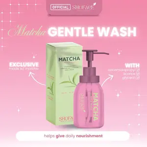 SHOFACE MATCHA GENTLE WASH Licorice Untuk Semua Jenis Kulit Dengan Cocamidopropyl Licorice & Glycerin Membantu Memberikan Nourishment Harian
