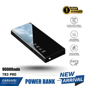 Powerbank 90000mAh 120W Fast Charging Dual Output LED Digital Display Pro Kapasitas Besar Pengisian Cepat Output Ganda Tampilan Digital