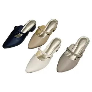 Pacific - Sandal Slop Mules Wanita Hak 3 Cm SK-JSC55 Sepatu Casual Wanita Heels Shoes