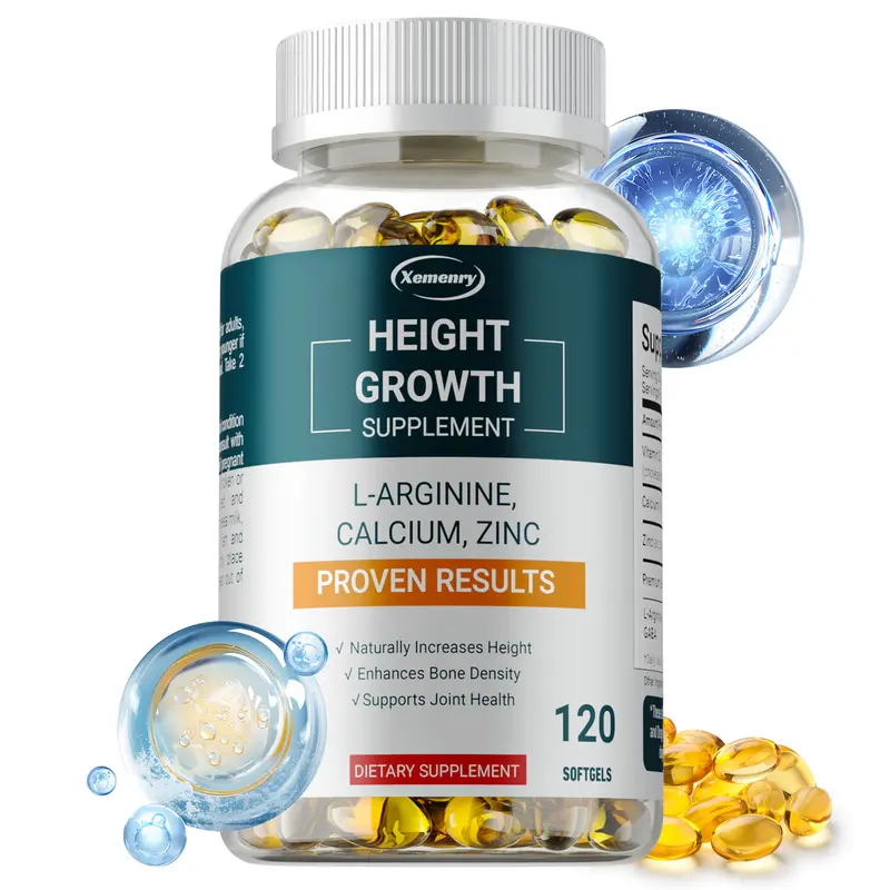 Xemenry Height Enhancement Vitamins - Calcium L-Arginine - Height  Enhancement Vitamins for Everyone - 120 Capsules Healthcare Dietary  Supplement - TikTok Shop Philippines