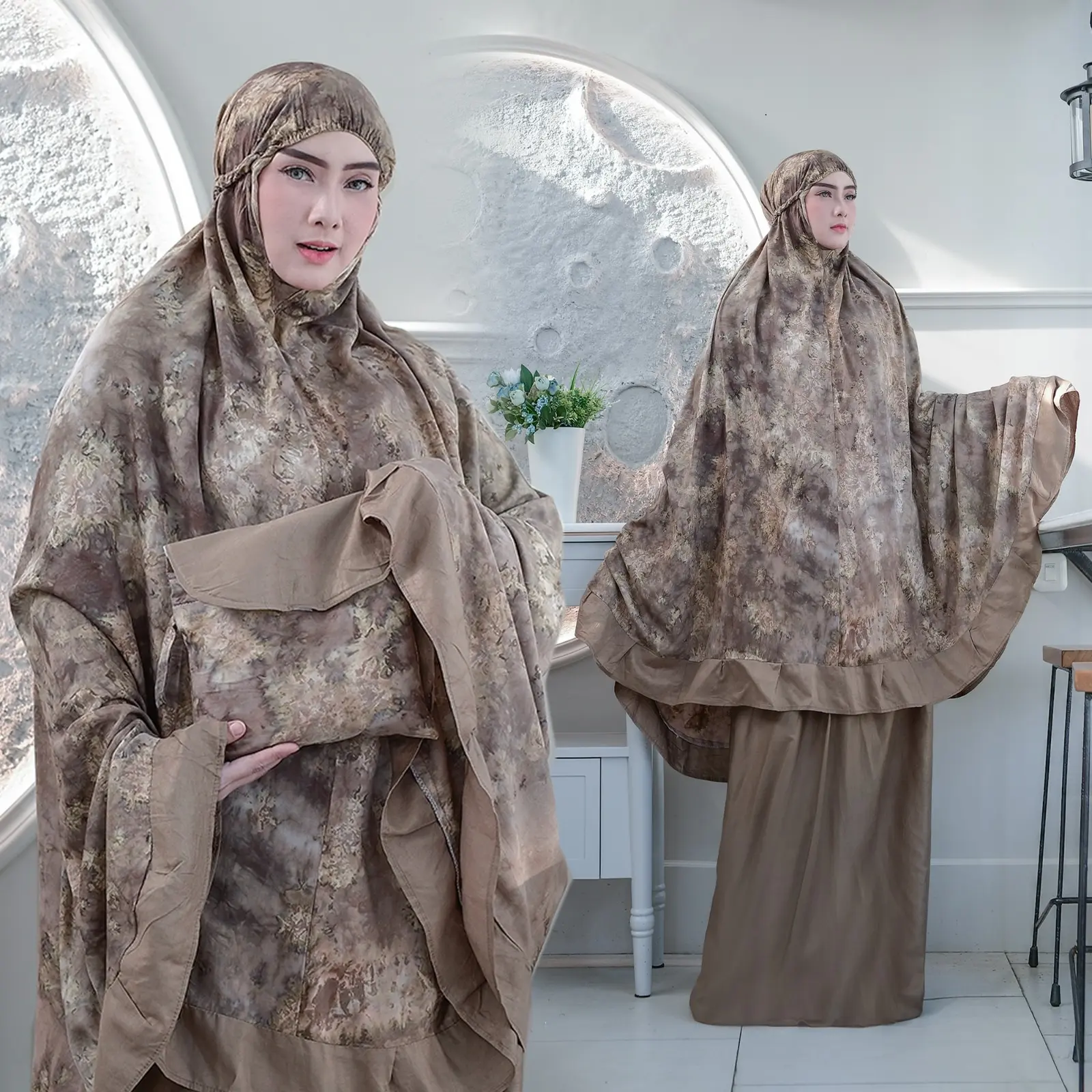 Geedo - Mukena Jumbo Dewasa Mukena Motif Bahan Rayon Adem Dan Lembut