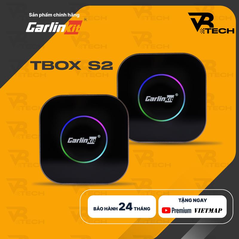 Bộ Android Box Carlinkit Tbox S2 AI 2025 Biến Màn Hình Zin Thành Màn Android,Chip Snapdragon 6115,RAM 4GB,Hỗ Trợ CarPlay