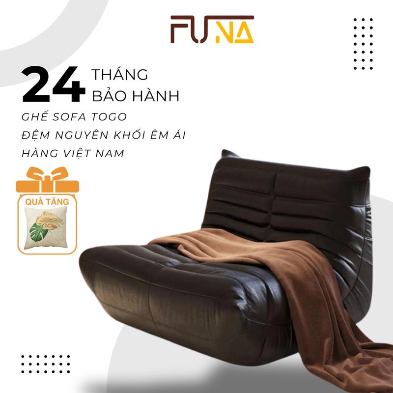   FUNA CHAIR  Ghế Béo Sofa Thư Giãn TOGO hàng cao cấp đệm lưng làm từ xốp nguyên khối mang lại cảm giác êm ái thoải mái khi ngồi và nghỉ ngơi thiết kế hiện đại và đẹp mắt phù hợp không gian phòng khách phòng ngủ 