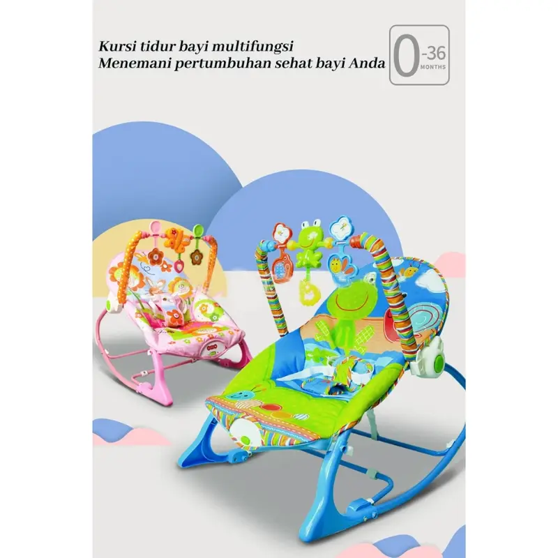 FLYBB 10in1 Premium Rocker Ayunan Bayi Bouncer Bayi Kursi Goyang Manual Bayi Bouncer rocking 10in1 bayi Bouncher Rocking 10 in 1 rocker Premium bouncer bayi ayunan bayi tempat tidur bayi Toddler Ayunan bergoyang otomatis 5
