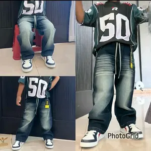 Nk celana jeans skena anak-celana jeans kulot gombrong-jeans anak laki-laki, perempuan celana baggy pant anak laki-laki