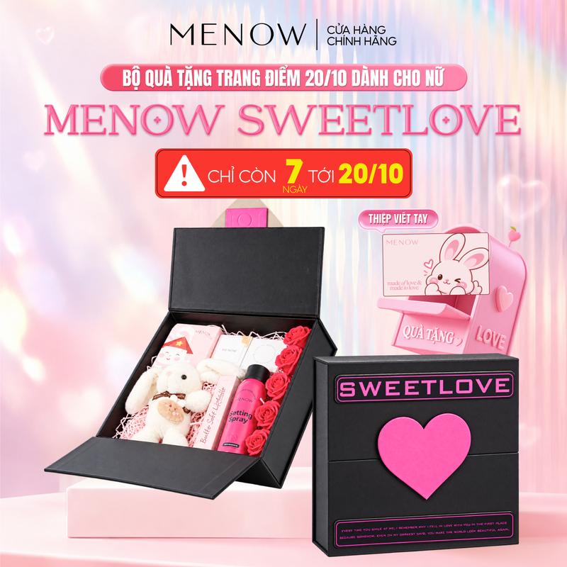 Bộ quà tặng 20/10 trang điểm dành cho nữ MENOW SWEETLOVE [Tặng Thiệp viết tay]