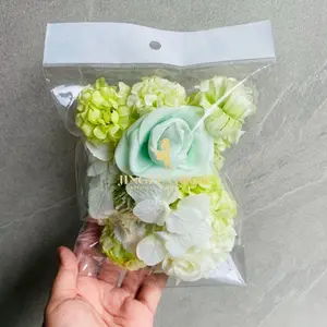 Paket Kepala Bunga Mix Mawar Artificial Campur Rumput Babybreath I508 Viral Fyp