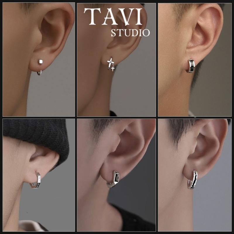   Mua là mê chê thì hoàn về  Khuyên Tai Titan TAVI STUDIO Thời Trang Unisex Cá Tính Bông Tai Tròn Bạc Thép Đơn Giản Phong Cách Hàn Quốc Cho Nam Và Nữ   1 chiếc  