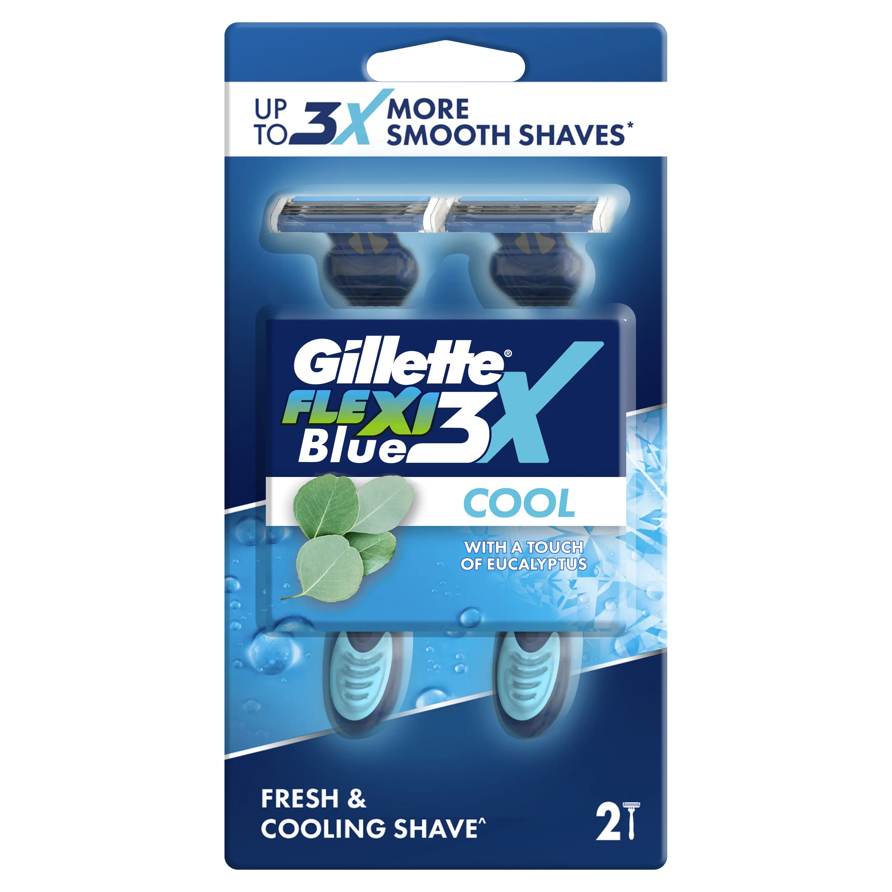 Gillette Pisau Cukur Blue 3 Ice - Isi 2 - Alat Pencukur