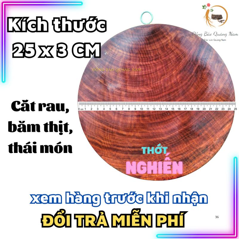 Thớt gỗ nghiến tròn không tâm thớt thái còn kích thước khác 34x5 39x6 44x6 50x7,x10 thớt gỗ teak gia dụng nhà bếp gia dụng thông minh dao thớt