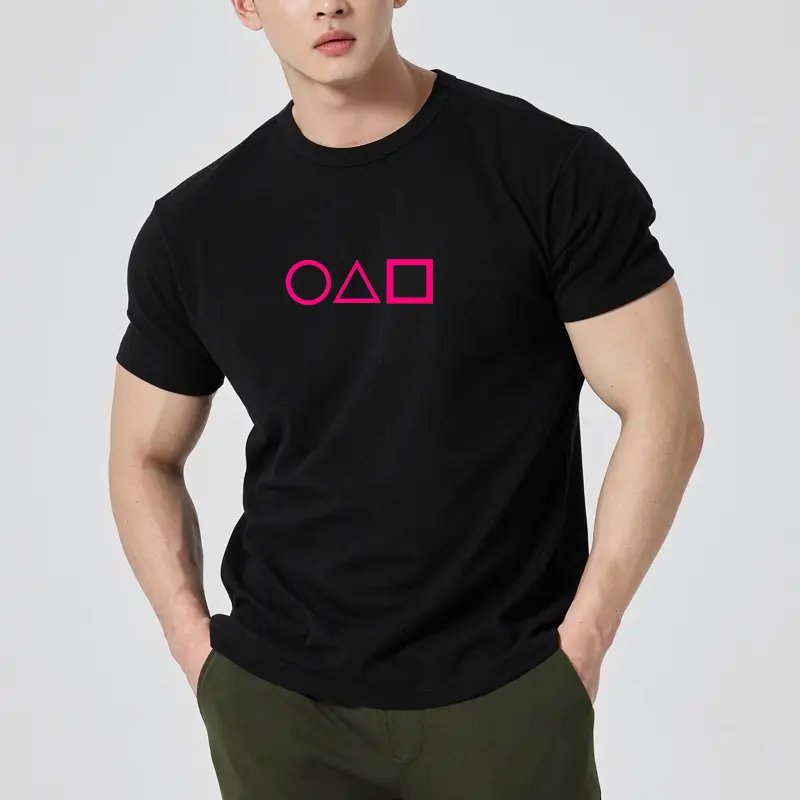 KAOS PRIA SQUID GAME LAKI-LAKI ATASAN MURAH DISTRO GAMBAR SABLON KEREN GRATIS ONGKIR CASUAL CREW NECK | SIMPLE, DINAMIS, DAN MEMBERIKAN KESAN  KASUAL