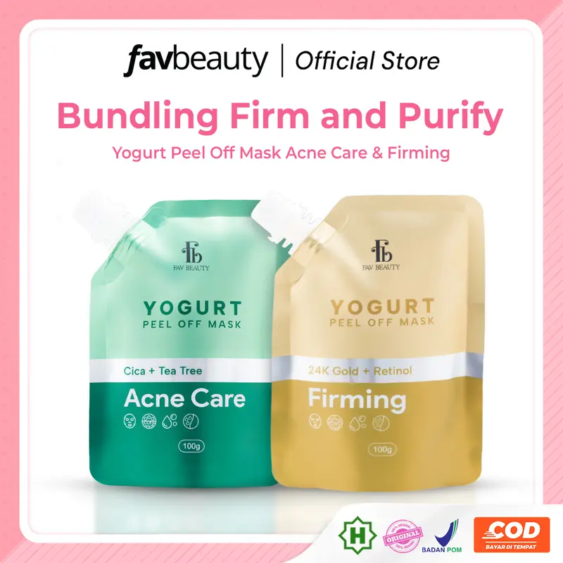 [Ready Stock] [Get Free Gift] FAV Beauty Paket 2pcs Yogurt Peel Off Mask Acne Care Brightening Skin Barrier Firming | Masker Kelupas Kulit Wajah Berjerwat Kering Penuaan Dini Perawatan Skin Barrier Melembabkan Melembutkan Mencerahkan | Halal | BPOM | COD 4