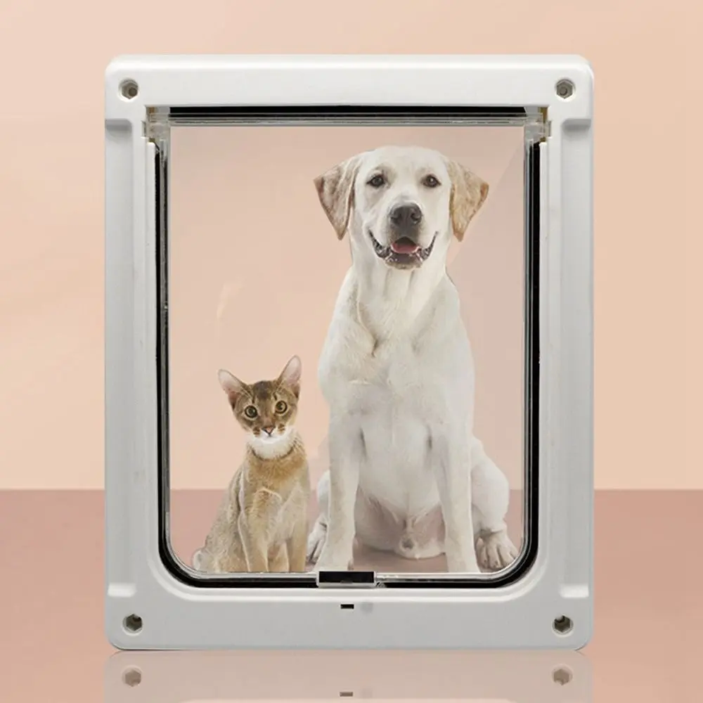 Lockable 1Pcs Free Entry For Large Medium Dogs Without Burrs  Pet Screen Door Flap Door Cat Screen Door Pet Supplies