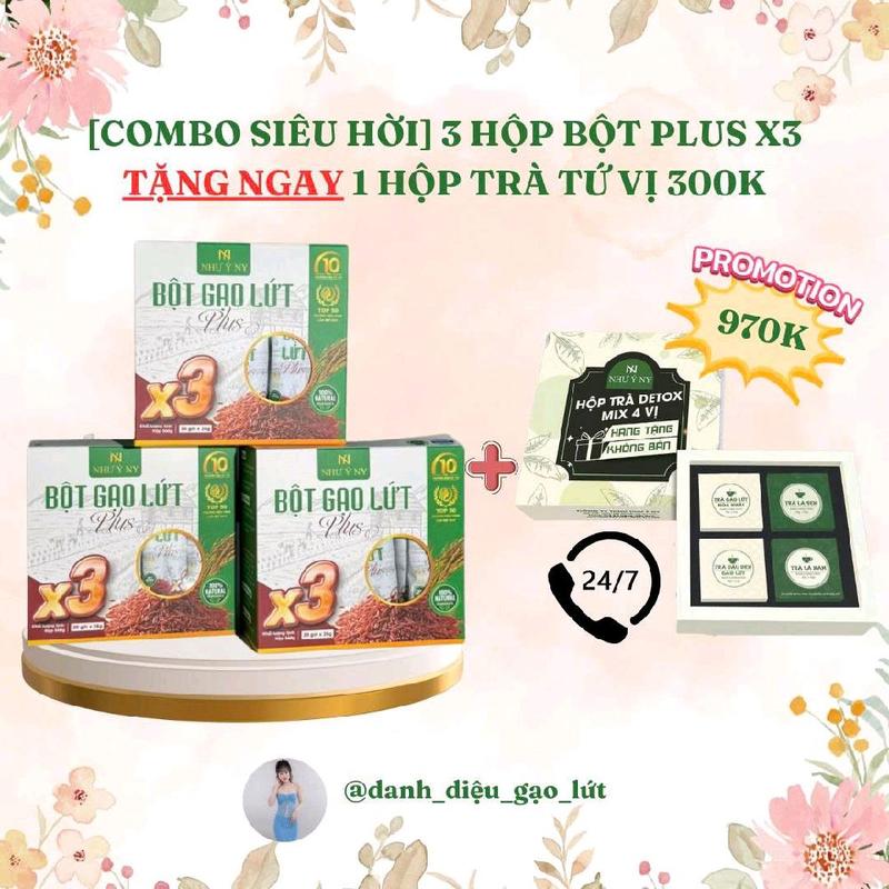 COMBO 3 BỘT GẠO LỨT NHƯ Ý NY