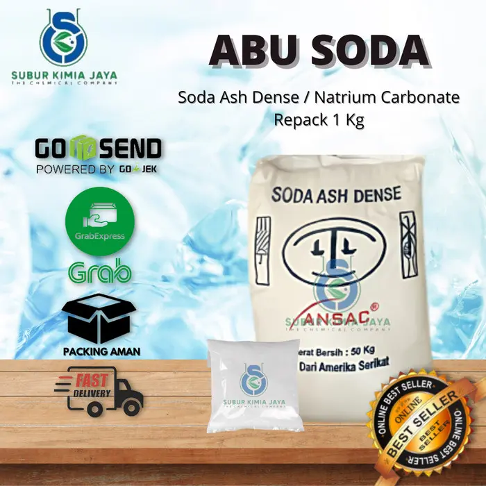 Soda Ash / Abu Soda / Natrium Karbonat / Na2CO3 / 1 KG 0