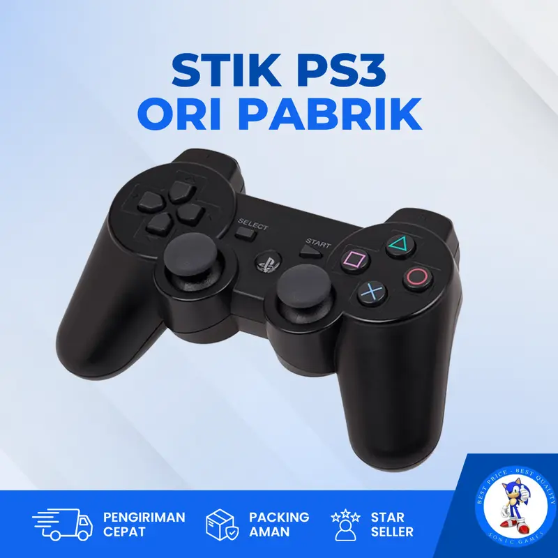 Stik PS3 OP wireless hitam Joystick Gamepad 0