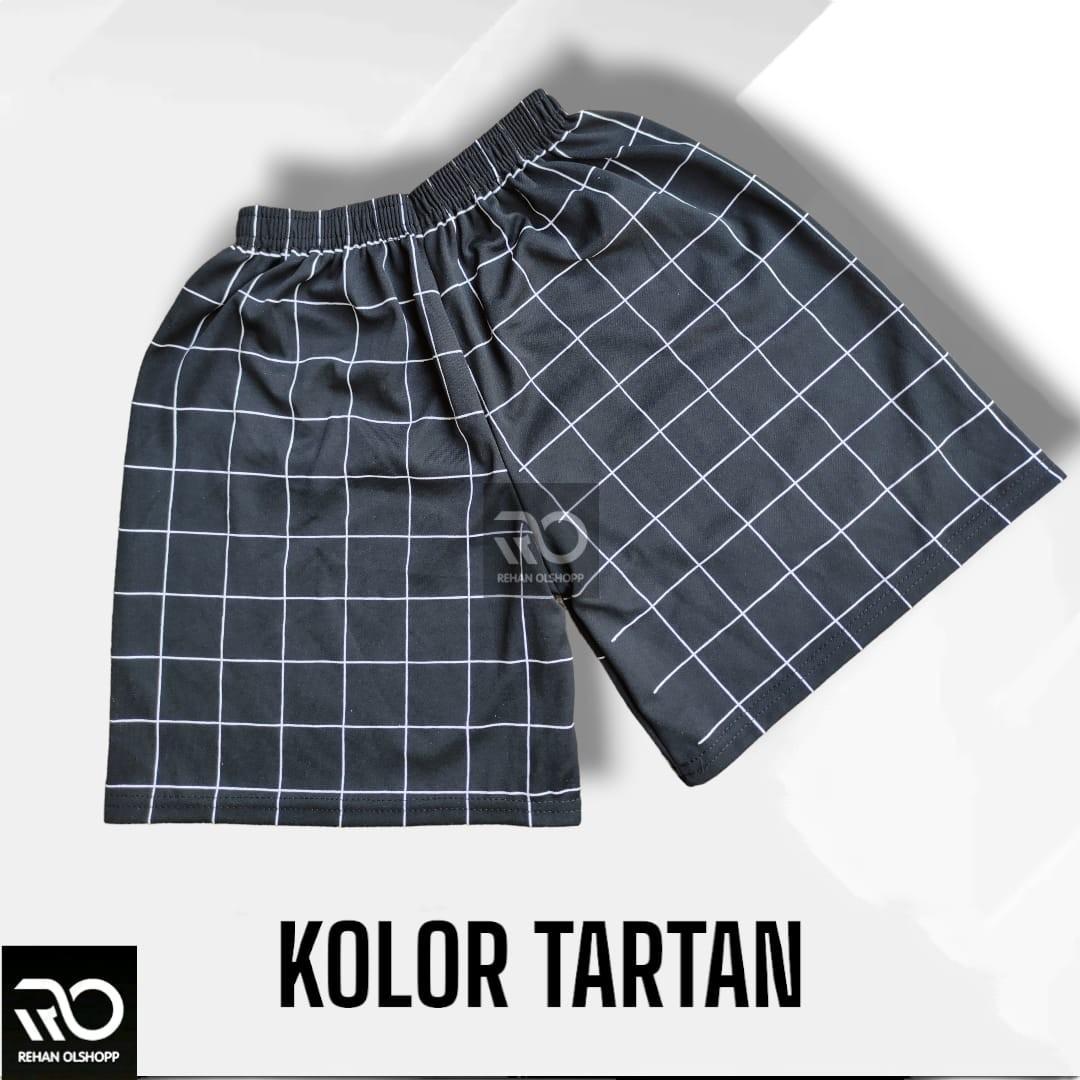 100Ribu an 15Pcs Celana Kolor Boxer Api Dan Tartan Pria Wanita Unisex REMAJA & DEWASA Harian Santai pendek  Hitam  Melar  Motif  Biru Hitam Putih Merah Shorts Polos Hijau Distro Panjang Nyaman Tartan Lembut