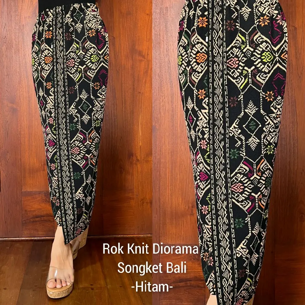 Rok Bawahan Kebaya Panjang Knit Stretch Diorama Bali