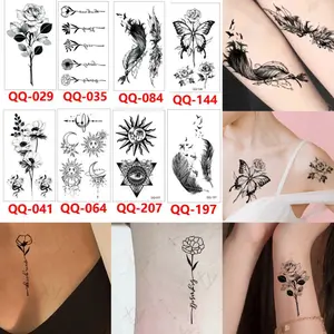 Grosir Stiker Tato / Tato Temporer 6x10cm Motif Aesthetic KODE QQ